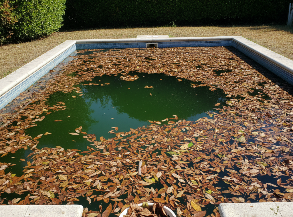 Piscina Antes 2 - Água turva